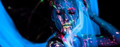 uv neon face & body glow in the dark paint kit