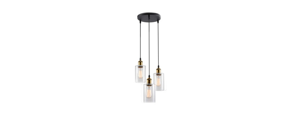 viluxy vintage glass pendant light