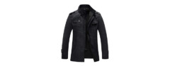 wantdo wool blend men's peacoat
