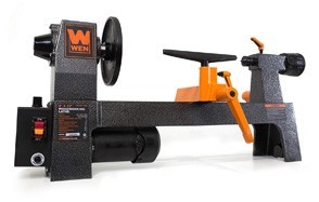 wen variable speed benchtop mini wood lathe