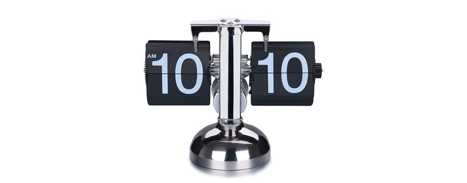 wonenice retro digital flip down clock