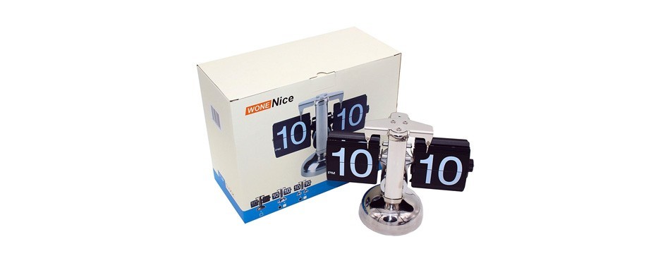 wonenice retro digital flip down clock