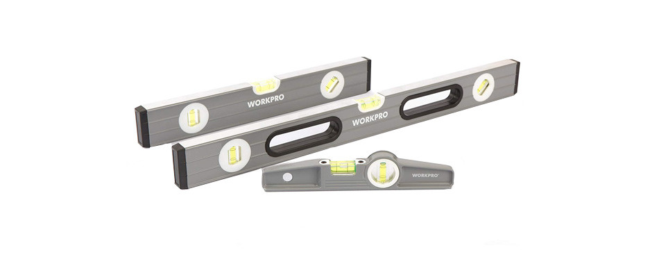 workpro 3-piece spirit level set