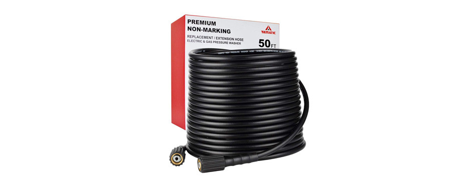 yamatic kink resistant 3200 psi ¼" 50 ft high pressure washer hose