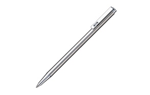 Zebra Mini Ballpoint Pen T-3, Black Ink, Silver