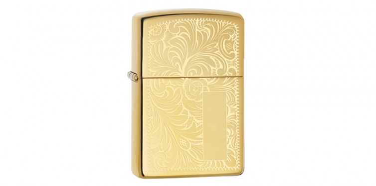 Zippo Lighter Venetian High Polish Brass