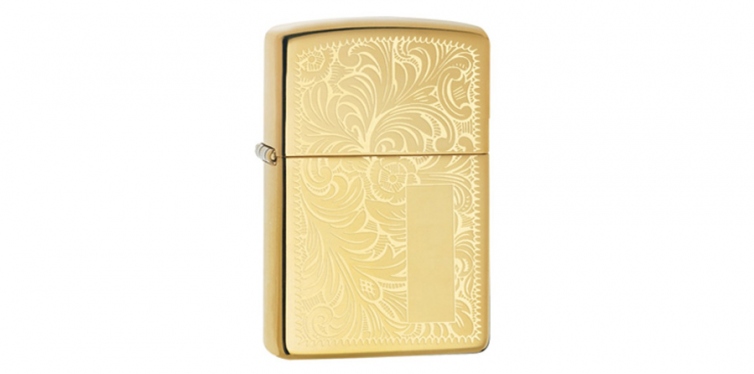 Zippo Lighter Venetian High Polish Brass